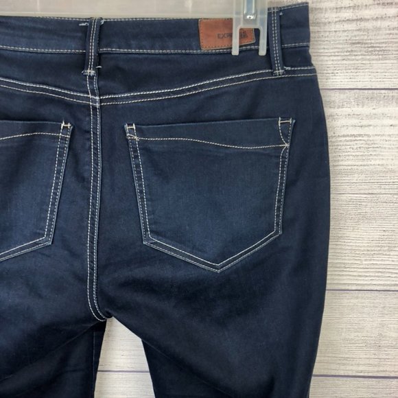 Express Jeans Skinny Stretch Dark Wash Size 10